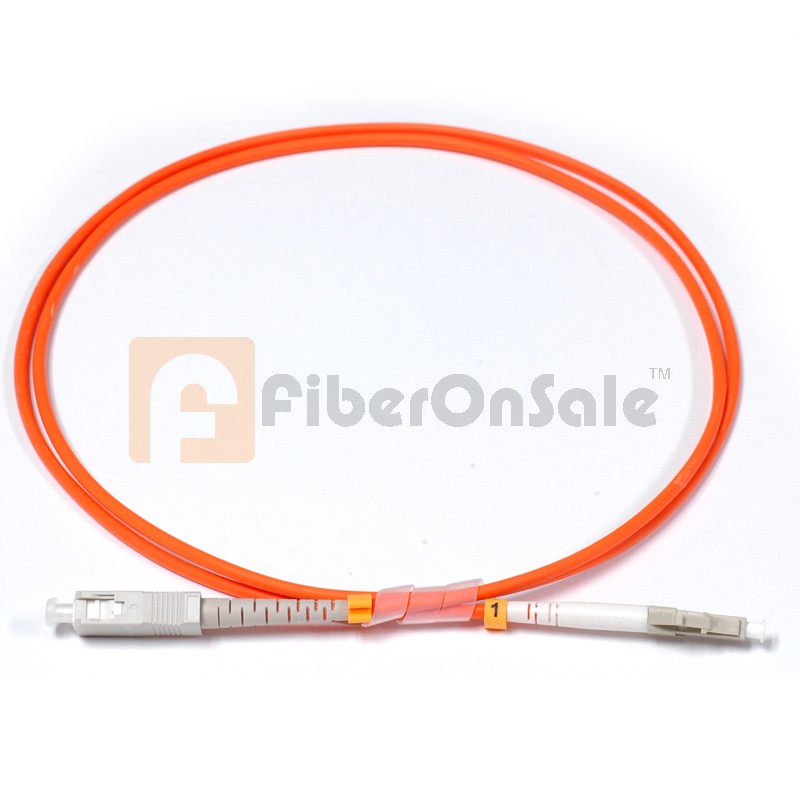 SC-LC Simplex OM1 62.5/125 Multimode Fiber Patch Cable