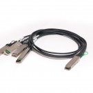 50CM(1.65ft) Passive AWG30 40GBASE QSFP+ to 4 XFP Breakout Cable