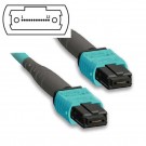 8 Fibers 10G OM4 MTP/MPO Trunk Cable 3.0mm LSZH/Riser