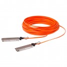 15M(49.21ft) 40GBASE QSFP+ to QSFP+ Active Optical Cable