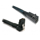 HD MiniSAS SFF-8643 to MiniSAS SFF-8087(90°Angle) internal cable 0.5Meter