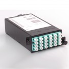 24 Core High Density Fiber System MPO Box, 2 ports MPO to 2x 12 ports LC connectors, OM3, MMF