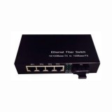 COV-SF05A-S-25, 10/100M Ethernet Singlemode Fiber Converter, (4*UTP + 1*SMF Port)