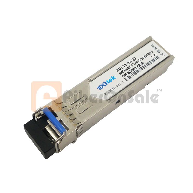 100～155Mbps 1310nmTX/1550nmRX BIDI SFP 20km Optical Transceiver