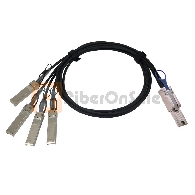 2M passive AWG30 MiniSAS(SFF-8088) to 4 SFP Breakout Cable