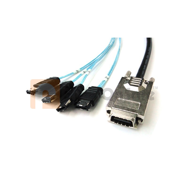 SAS(SFF-8470) to 4 ESATA Cable 1M