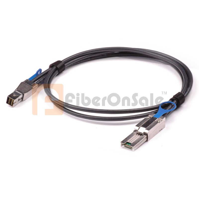 1M(3.3ft) 4x Mini-SAS HD (SFF-8644) to 4x Mini-SAS 26-pin (SFF-8088) Hybrid Cable