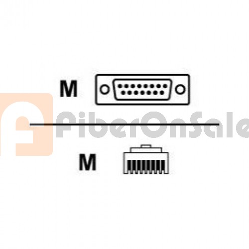 Cisco 72-1336-01 CAB-E1-RJ45DB15 RJ45 to DB15 Male 3M E1 Cable