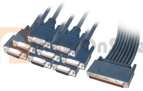 Cisco CAB-OCT-X21-FC 8 Lead Octal Cable and 8 Female X21 DCE Connectors