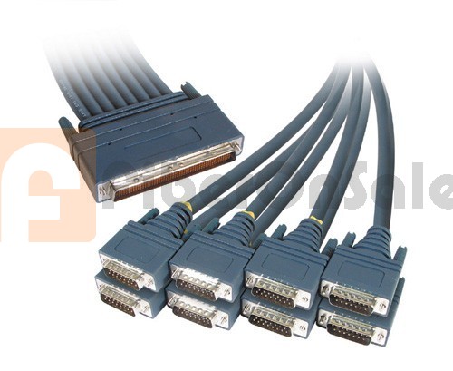 Cisco CAB-OCT-X21-MT 8 Lead Octal Cable and 8 Male X21 DTE Connectors