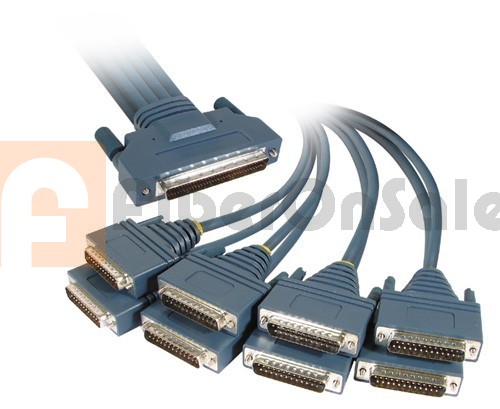 Cisco 72-0990-01 CAB-OCTAL-MODEM HPDB 68 Male to 8 DB25 Male 3M Cable