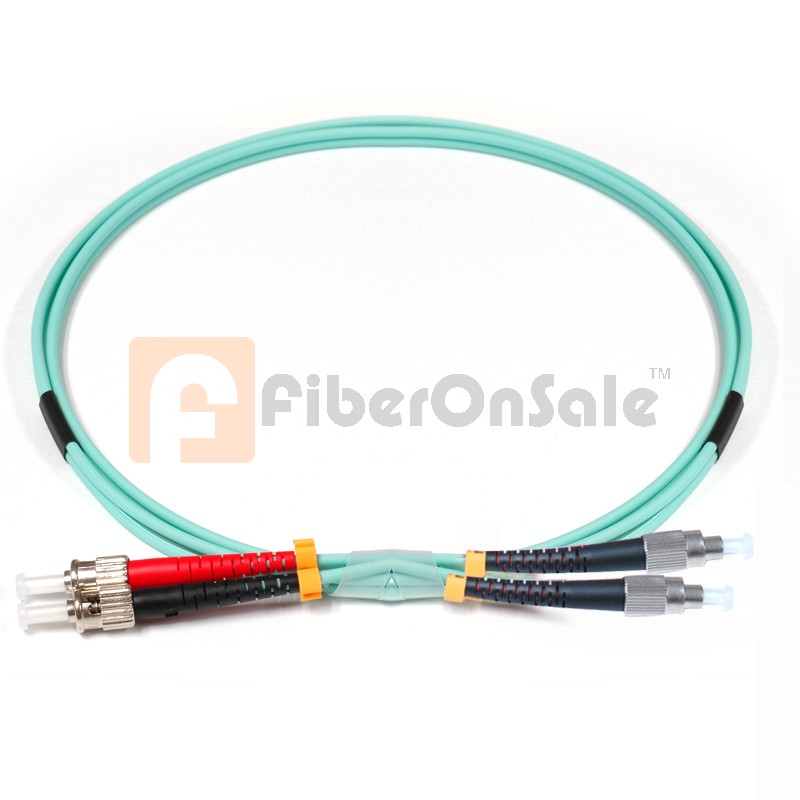 FC-ST Duplex 10Gb OM3 50/125 Multimode Fiber Patch Cable