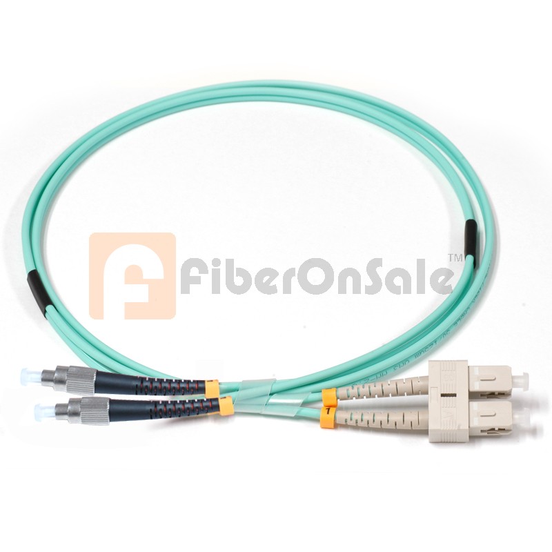 SC-FC Duplex 10Gb OM3 50/125 Multimode Fiber Patch Cable