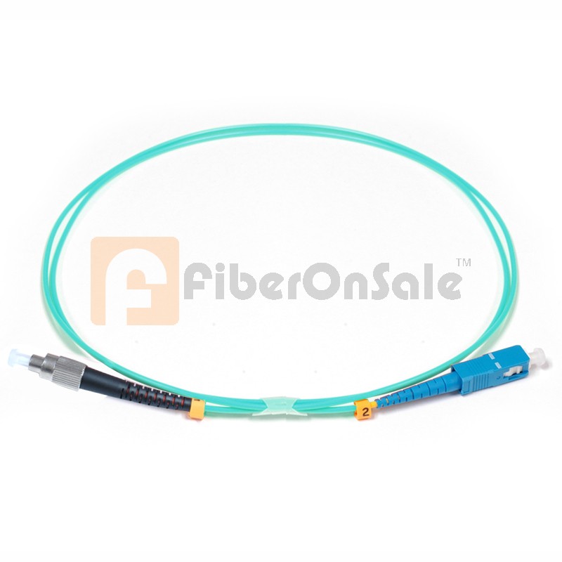 SC-FC Simplex 10Gb OM3 50/125 Multimode Fiber Patch Cable
