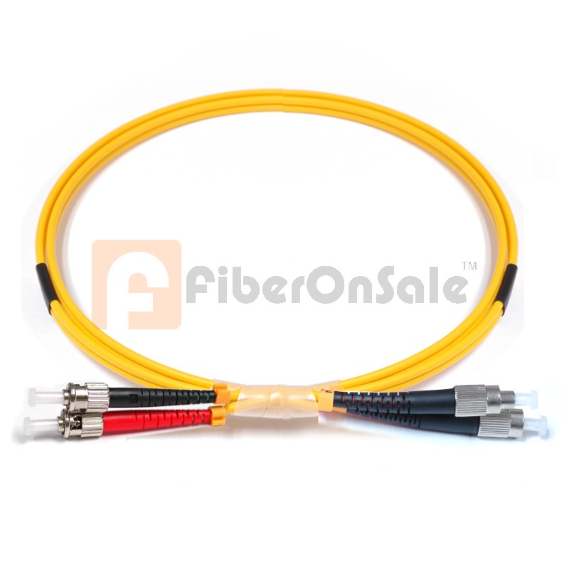 FC-ST Duplex OS1 9/125 Singlemode Fiber Patch Cable