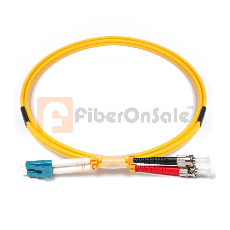 LC-ST Duplex OS1 9/125 Singlemode Fiber Patch Cable