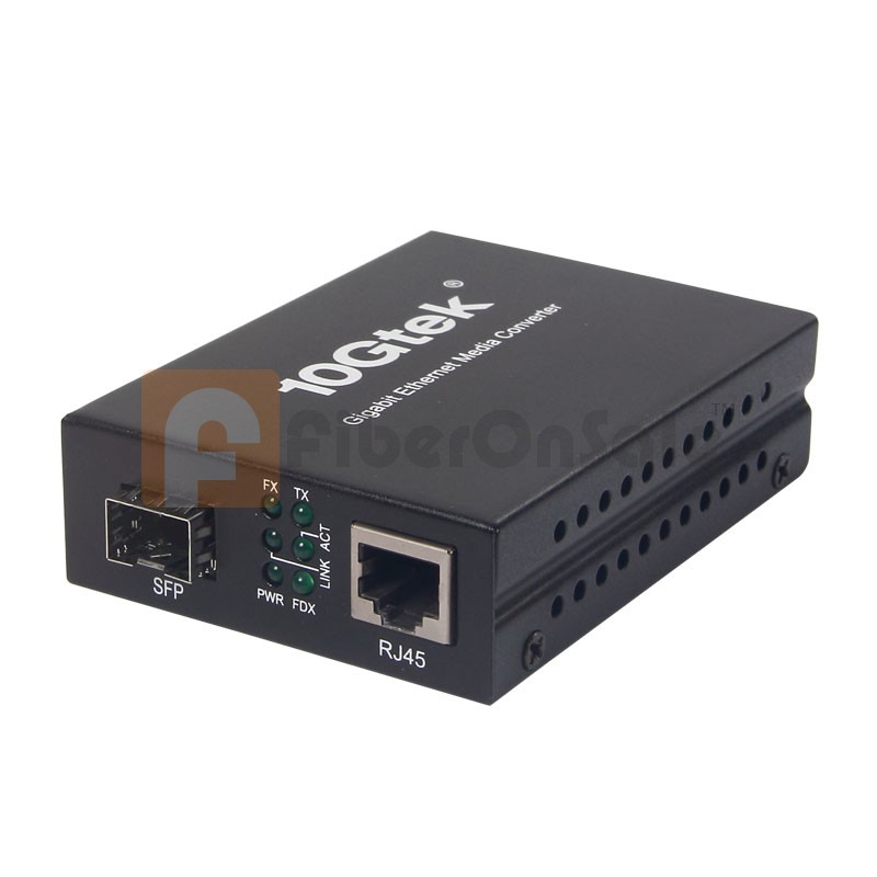 10/100/1000M 1SFP+1RJ45 Ports Gigabit Ethernet Media Converter