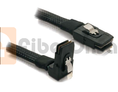 SFF-8087 SAS to SFF-8087(90°Angle) Internal Cable 0.5 Meter