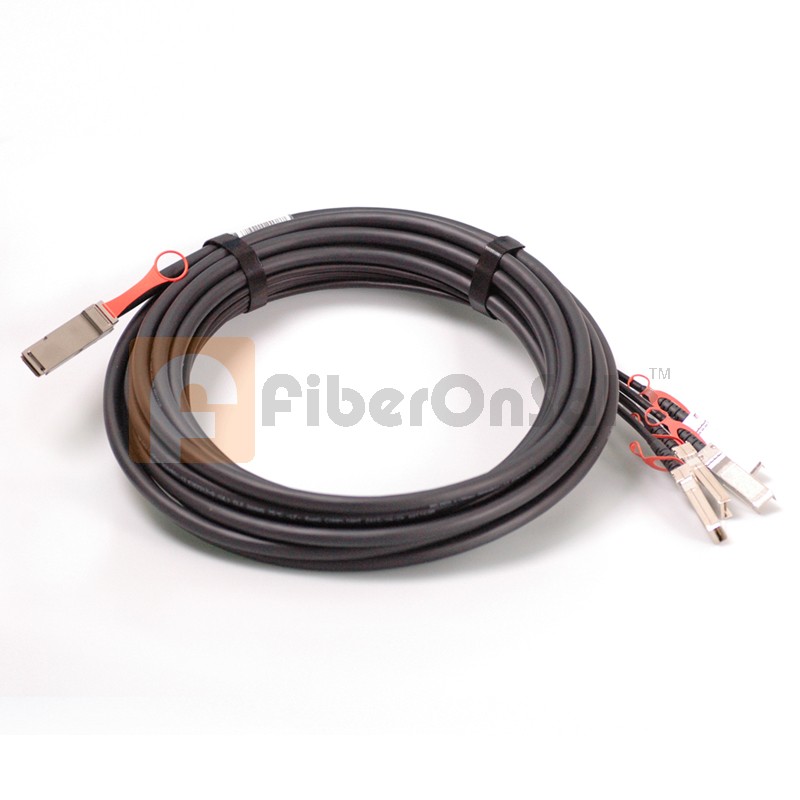 3M AWG30 40GBASE QSFP+ to 4 SFP+ Breakout DAC Copper Active Cable