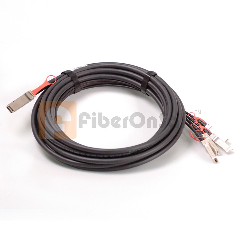 5M AWG30 40GBASE QSFP+ to 4 SFP+ Breakout DAC Copper Active Cable
