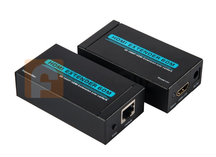 HDMI-Single CAT-HDMI Extender 3D 1080P 60 Meter ring out