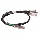 1M Brocade compatible passive 40Gbase QSFP+ to 4 SFP+ Breakout Direct Attached Cable