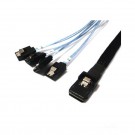 1M Passive AWG30 SFF-8087 to 4 SATA MiniSAS Cable