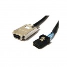 Passive AWG28 SAS(SFF-8470) to MiniSAS(SFF-8087) Cable 1M