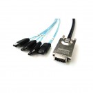 1M SAS(SFF-8470) to 4 ESATA cable