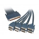 Cisco CAB-OCT-X21-MT 8 Lead Octal Cable and 8 Male X21 DTE Connectors