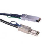 1M Passive AWG30 QSFP to MiniSAS(SFF-8088) DDR Copper Cable