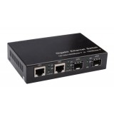 10/100/1000M 1SFP+1SFP Ports Gigabit Ethernet Media Converter