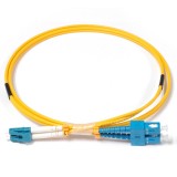 SC-LC Duplex OS1 9/125 Singlemode Fiber Patch Cable