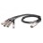 2M(6.6ft) Passive Copper AWG30 40GBASE QSFP+ to 4 SFP+ Breakout Direct Attach Cable