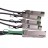 50CM(1.7ft) Passive Copper AWG30 40GBASE QSFP+ to 4 SFP+ Breakout Direct Attach Cable