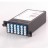 24 Core High Density Fiber System MPO Box, 2 ports MPO to 2x 12 ports LC connectors, SMF